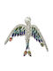 925 Brosche Anhänger Mit Emaille Natürliche Feueropale Marcasite Vogel