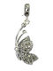 925 Silber Anhänger Zarte Natürliche Marcasite Schmetterling