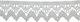 Cotton Lace Geometric Pattern Wavy Edge White Width 3cm Price Per Meter
