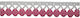 Lace 100% Cotton Colored Circles White Pink 20mm Width Price Per Meter