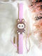 Pink Scented Candle Teddy Bear Labubu