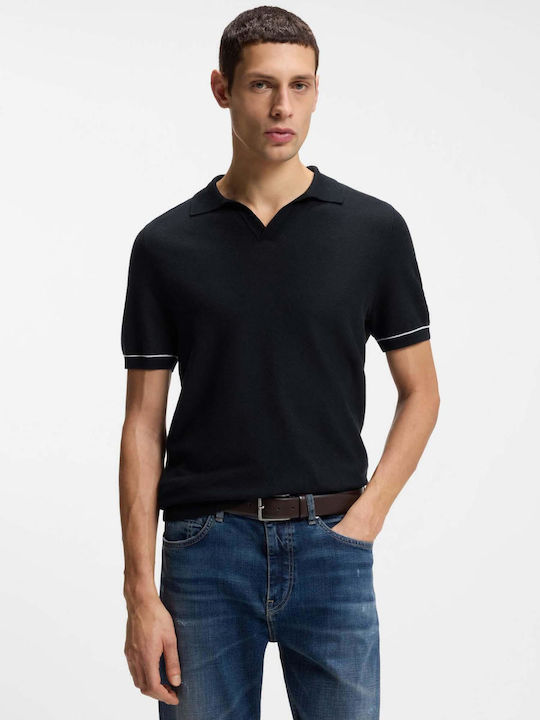 Boss Polo T-shirt Navy Blue Men'S Blouses