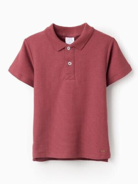 Zippy Kinderoberteile Polo Kurzärmelig Burgundisch