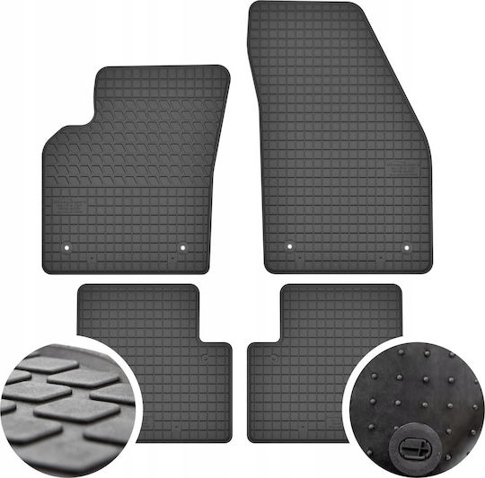 Geyer & Hosaja Set Front and Back Car Mats 4 Pieces for Volvo S40 V50 C30 Black