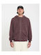 Stone Cardigan with Hood Burgundy
