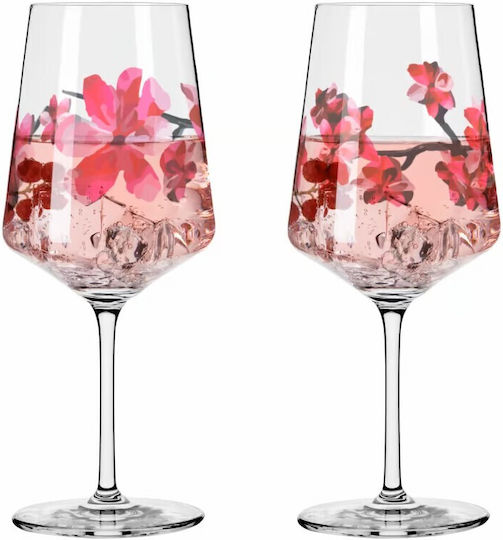 Ritzenhoff Sommersonett #11 & #12 Σετ Ποτήρια από Γυαλί Ροζ 544ml 3461006-1 2τμχ