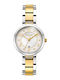 Vogue Two Tone Womens Watch 31mm Battery with Gold Metal Bracelet