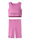 Kinderbekleidungssets mit Sommer Leggings Fuchsie 2Stücke