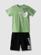 Kids Set With Shorts Summer 2 Pieces Green