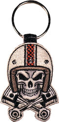 Μπρελοκ Κλειδιων Κεντητο Skull Pistons