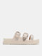 Flache Sandalen Für Damen Flatforms Beigen