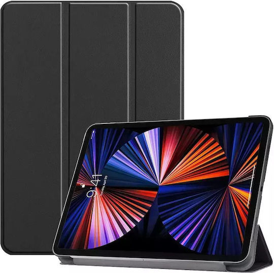 Coreparts Husă Ipad Pro 12.9" 2021 Ipad Pro 12,9 inchi 5-a generație 2021 Tri-fold Caster Carcasă Rigidă Funcție Auto Wake Neagră