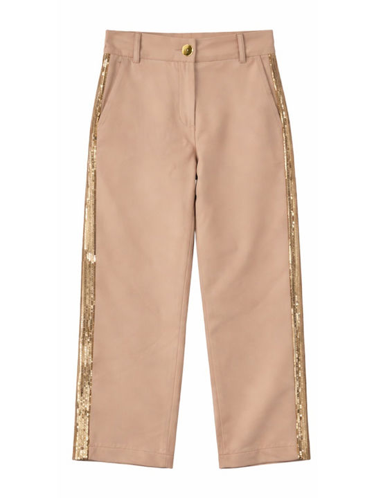 Mavie Kinderhosen Stoff Beige