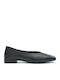 Leder Pumps mit Niedrigem Absatz Schwarz