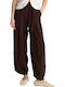 Women's Fabric Trousers Brown