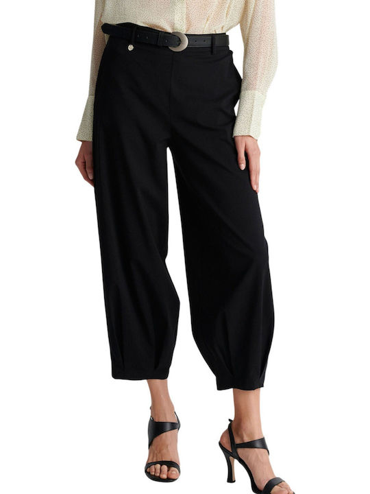 Women's Fabric Trousers Black