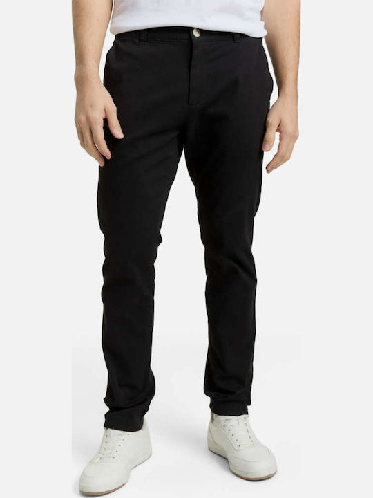 Tom Tailor Παντελόνι Chino σε Slim Εφαρμογή Μαύρο