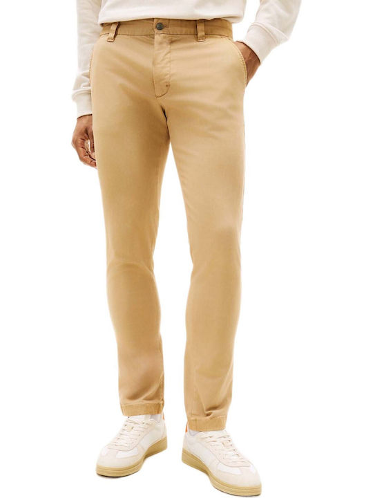 Tommy Hilfiger Chino Trousers in Slim Fit Beige
