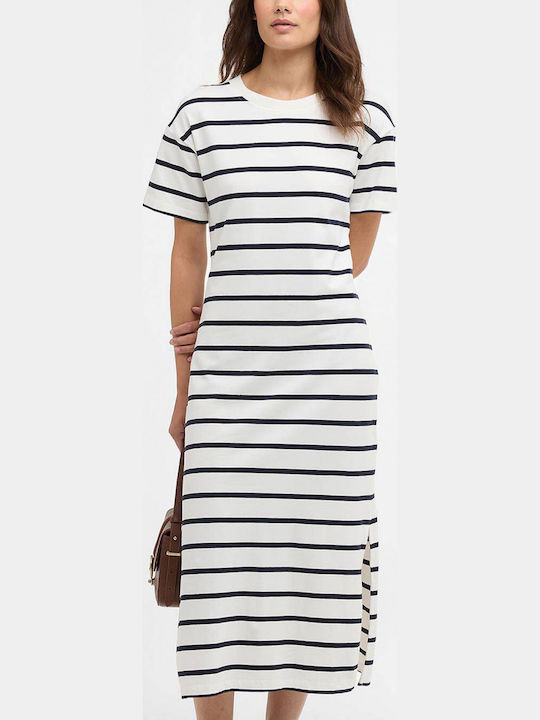 Midi Φόρεμα Navy/cloud Stripe