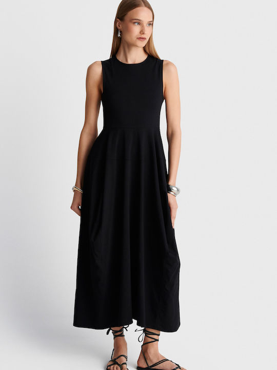 Καλοκαιρινό Midi Φόρεμα Black