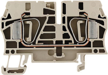 2-wire Rail Connector 6mm2 Beige Zdu 6 Ex 1608620000 50pcs