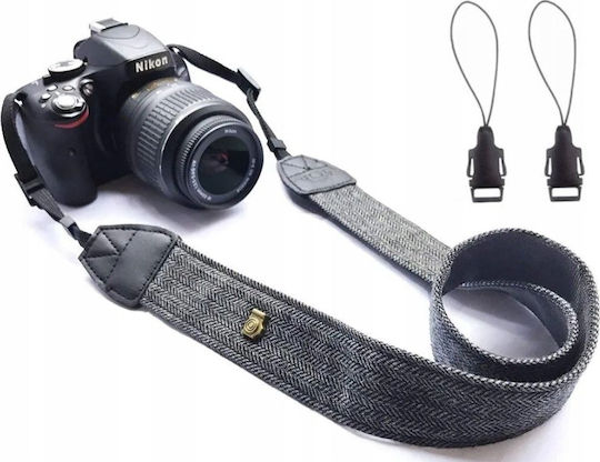 Curea De Gât Pentru Cameră Dslr Cameră Mirrorless Gri