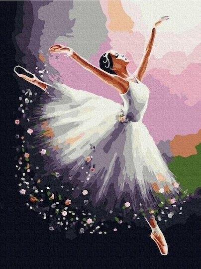 Twoje Hobby Ballerina В Бяло Комплект За Рисуване 50x40см