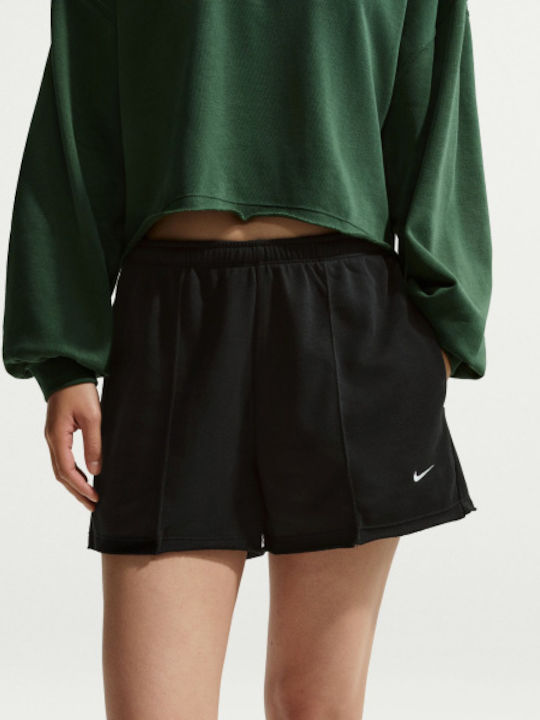 Nike Chill Terry Дамски Хавлиени Спортни Плувни Шорти Черни