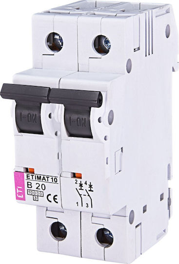 Power Connector 2p B 20a 10ka Ac Etimat10 002123717