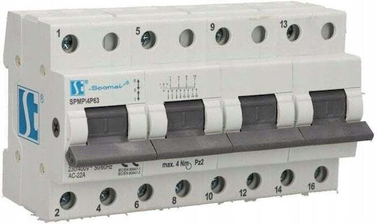 Modular Network-aggregate Switch 4p 63a Spmp4p63