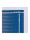 Elite Blinds 846144 Aluminum Blinds in Blue Color Width 100cm Height 100cm