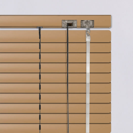 Elite Blinds 836195 Aluminum Blinds in Beige Color Width 100cm Height 100cm