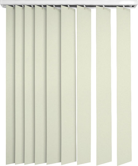 Elite Blinds 625078 Stoff-Jalousie in Weißer Farbe P100xH200cm