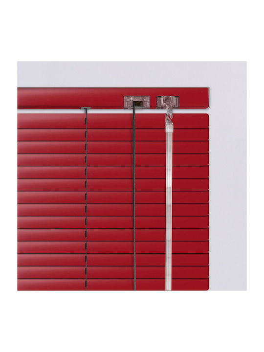 Elite Blinds 846115 Aluminum Blinds in Red Colour Width 100cm Height 200cm