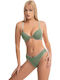 Koza Lace Underwear Set Bra with Slip Pistachio