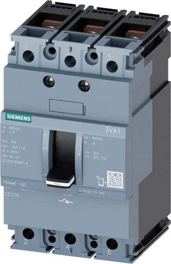 Power Distributor 3p 100a Screw Connector 3va1110-1aa32-0aa0