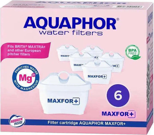 Aquaphor Ανταλλακτικό Φίλτρο Νερού για Κανάτα MAXFOR+ Mg 6τμχ