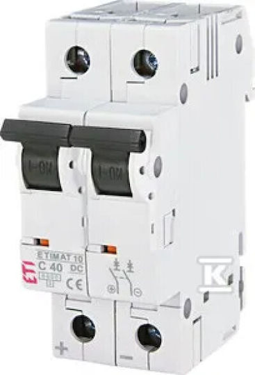 Power Switch 2p C 40a 6ka Dc Etimat10 002138720