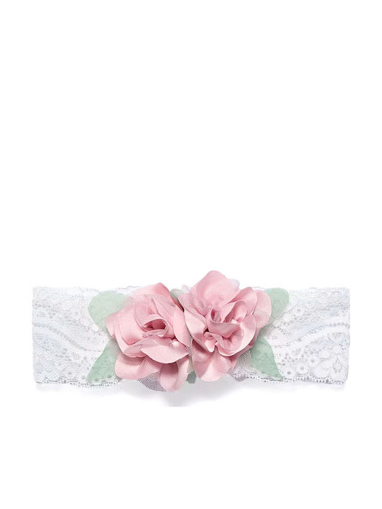 Abel & Lula Kids Hair Ribbon in White Color