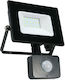 Lumax Waterproof LED Flood Light 20W Natural White 4000K with Motion Sensor IP44