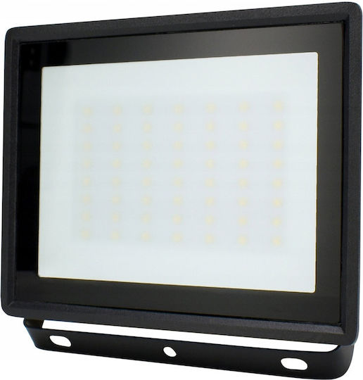 Bemko Στεγανός Προβολέας LED 50W Φυσικό Λευκό 4000K IP65
