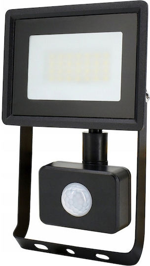 Bemko Waterproof LED Flood Light 20W Natural White 4000K with Motion Sensor IP65