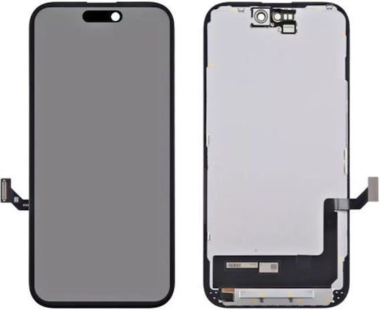 Ecran OLED Soft cu Mecanism Tactil pentru Apple Iphone 15 (Negru)