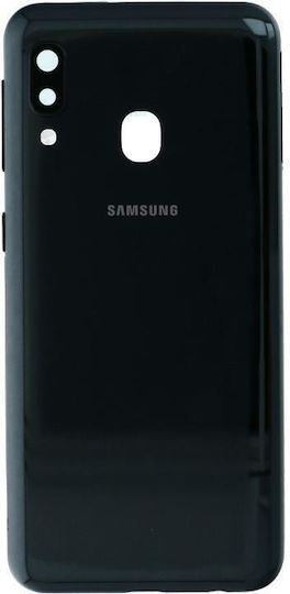 Samsung A202f Galaxy A20e Battery Cover + Camera Lens Black Original