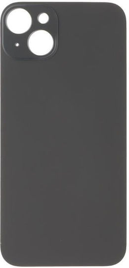 Apple iPhone 15 Plus Batteriedeckel + Klebepads Großes Loch Schwarz Hochwertiges OEM Logo