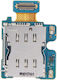 Samsung F926b Z Fold 3 5g Sim Card Reader Flex Cable Original