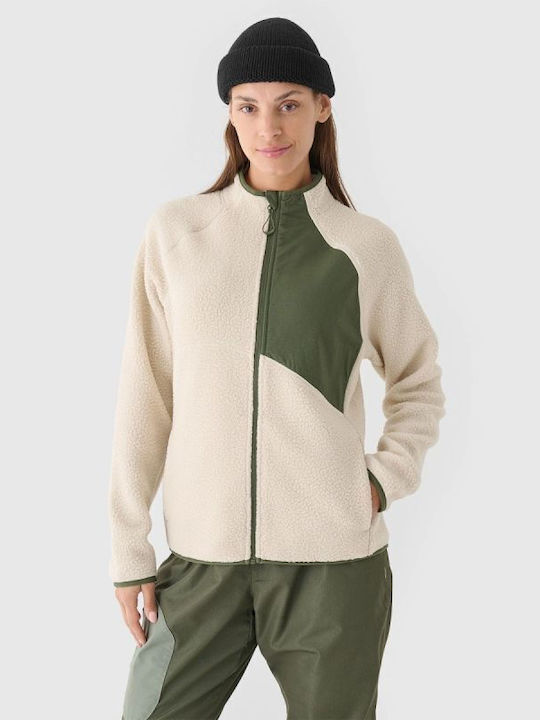 Women's Cardigan In Beige Colour