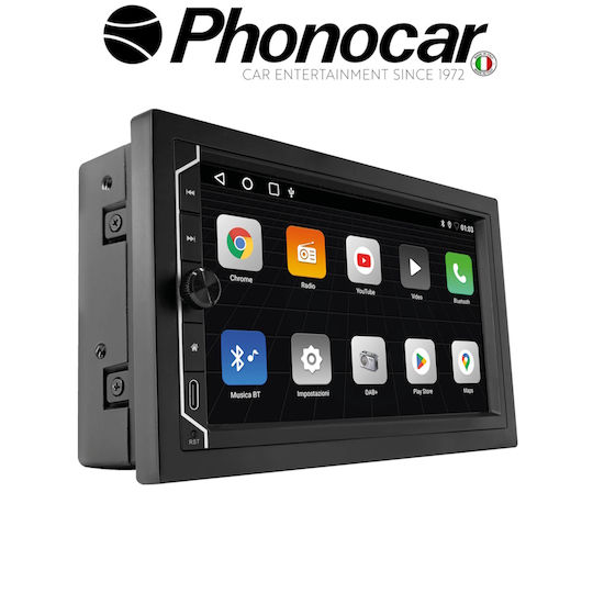 Phonocar Ηχοσύστημα Αυτοκινήτου 2 DIN (Bluetooth/USB/WiFi/GPS/Apple-Carplay/Android-Auto) με Οθόνη Αφής 6.75"