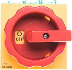 3p 100a 37kw Ac23a 400v Head Emergency Roller Panel Assembly Yellow-red 4 Holes 3ld2704-0tk53
