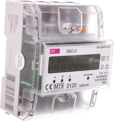 Eti-polam Electricity Meter 3-phase 3 X 63a 3 X 230/400v Ac+n Ip20 Dec-2 004804051
